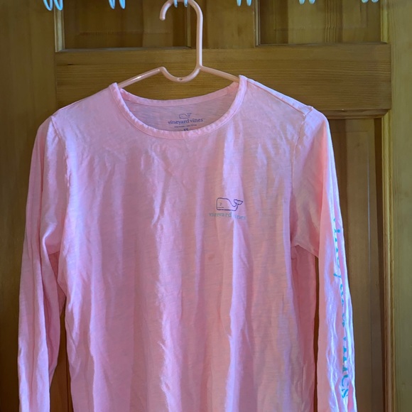 XS Pink Vineyard Vines Longsleeve Shirt - Picture 1 of 3
